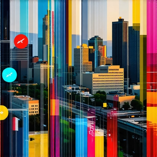 Denver Cityscape with SEO Elements Cityscape of Denver highlighting local SEO concepts