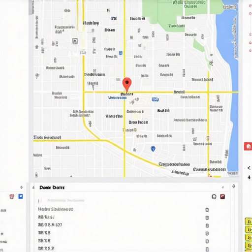 Screenshot of Google My Business dashboard with local map rankings in Denver.